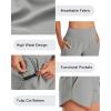 imageG4Free Athletic Shorts for Women Lightweight Running Shorts with Pockets 5quot Quick Dry Workout Shorts for Gym ExerciseLight Grey