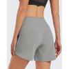 imageG4Free Athletic Shorts for Women Lightweight Running Shorts with Pockets 5quot Quick Dry Workout Shorts for Gym ExerciseLight Grey