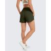 imageG4Free Athletic Shorts for Women Lightweight Running Shorts with Pockets 5quot Quick Dry Workout Shorts for Gym ExerciseOlive Green