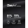 imageG4Free BareFeel Maternity Long Sleeve T Shirts Crewneck Ruches Pregnancy Workout Tops with Thumbholes Altheltic Yoga TeeBlack