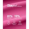 imageG4Free BareFeel Maternity Long Sleeve T Shirts Crewneck Ruches Pregnancy Workout Tops with Thumbholes Altheltic Yoga TeeHot Pink