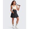 imageG4Free BareFeel Maternity Tennis Skirt with One Pocket Over The Belly Stretchy Pregnancy Workout Skorts Inner Shorts GolfBlack