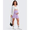 imageG4Free BareFeel Maternity Tennis Skirt with One Pocket Over The Belly Stretchy Pregnancy Workout Skorts Inner Shorts GolfLight Purple
