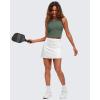 imageG4Free BareFeel Womens Cropped Tank Tops Half Zip Workout Athletic Shirts Sleeveless for Gym Tennis Slim FitGray Sage