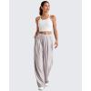 imageG4Free Barefeel Cropped Workout Tops for Women Built in Bra Removable Padded Longline Sports Bras Racerback Yoga TopsWhite