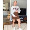 imageG4Free Barefeel Maternity Biker Shorts with Pockets Over The Belly Legging 5quot Pregnancy Yoga Pants Athletic WorkoutCoffee