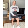 imageG4Free Barefeel Maternity Biker Shorts with Pockets Over The Belly Legging 5quot Pregnancy Yoga Pants Athletic WorkoutDark Gray