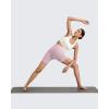 imageG4Free Barefeel Maternity Biker Shorts with Pockets Over The Belly Legging 5quot Pregnancy Yoga Pants Athletic WorkoutPink