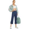 imageG4Free Capri Pants for Women Wide Leg Yoga Dress Capris with Pockets Cross Loose Casual Work Crop PantsNavy Heather