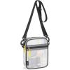 imageG4Free Clear Fanny pack Mesh Sling bag Transparent Bag With Adjustable Strap Purse For Travel Festivals Sports PartyBlack