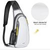 imageG4Free Clear Fanny pack Mesh Sling bag Transparent Bag With Adjustable Strap Purse For Travel Festivals Sports PartyBlack