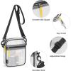 imageG4Free Clear Fanny pack Mesh Sling bag Transparent Bag With Adjustable Strap Purse For Travel Festivals Sports PartyBlack