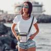 imageG4Free Clear Fanny pack Mesh Sling bag Transparent Bag With Adjustable Strap Purse For Travel Festivals Sports PartyBlack