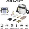 imageG4Free Clear Fanny pack Mesh Sling bag Transparent Bag With Adjustable Strap Purse For Travel Festivals Sports PartyBlack