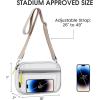 imageG4Free Clear Fanny pack Mesh Sling bag Transparent Bag With Adjustable Strap Purse For Travel Festivals Sports PartyGrey