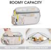 imageG4Free Clear Fanny pack Mesh Sling bag Transparent Bag With Adjustable Strap Purse For Travel Festivals Sports PartyGrey