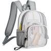 imageG4Free Clear Fanny pack Mesh Sling bag Transparent Bag With Adjustable Strap Purse For Travel Festivals Sports PartyGrey