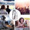 imageG4Free Clear Fanny pack Mesh Sling bag Transparent Bag With Adjustable Strap Purse For Travel Festivals Sports PartyGrey