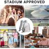 imageG4Free Clear Fanny pack Mesh Sling bag Transparent Bag With Adjustable Strap Purse For Travel Festivals Sports PartyGrey