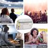 imageG4Free Clear Fanny pack Mesh Sling bag Transparent Bag With Adjustable Strap Purse For Travel Festivals Sports PartyGrey