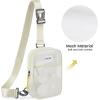 imageG4Free Clear Fanny pack Mesh Sling bag Transparent Bag With Adjustable Strap Purse For Travel Festivals Sports PartyIvory