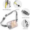 imageG4Free Clear Fanny pack Mesh Sling bag Transparent Bag With Adjustable Strap Purse For Travel Festivals Sports PartyWhite
