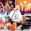 imageG4Free Clear Fanny pack Mesh Sling bag Transparent Bag With Adjustable Strap Purse For Travel Festivals Sports PartyWhite