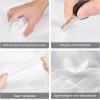 imageG4Free Clear Fanny pack Mesh Sling bag Transparent Bag With Adjustable Strap Purse For Travel Festivals Sports PartyWhite