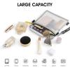 imageG4Free Clear Fanny pack Mesh Sling bag Transparent Bag With Adjustable Strap Purse For Travel Festivals Sports PartyWhite