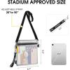 imageG4Free Clear Fanny pack Mesh Sling bag Transparent Bag With Adjustable Strap Purse For Travel Festivals Sports PartyWhite