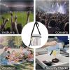 imageG4Free Clear Fanny pack Mesh Sling bag Transparent Bag With Adjustable Strap Purse For Travel Festivals Sports PartyWhite