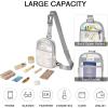 imageG4Free Clear Fanny pack Mesh Sling bag Transparent Bag With Adjustable Strap Purse For Travel Festivals Sports PartyWhite