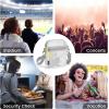 imageG4Free Clear Fanny pack Mesh Sling bag Transparent Bag With Adjustable Strap Purse For Travel Festivals Sports PartyWhite