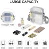 imageG4Free Clear Fanny pack Mesh Sling bag Transparent Bag With Adjustable Strap Purse For Travel Festivals Sports PartyWhite