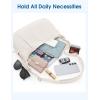 imageG4Free Crossbody Bag for Women Casual Hobo Bag Lightweight Shoulder Handbag Fashionable Nylon Crescent PurseBeige