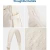 imageG4Free Crossbody Bag for Women Casual Hobo Bag Lightweight Shoulder Handbag Fashionable Nylon Crescent PurseBeige