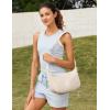 imageG4Free Crossbody Bag for Women Casual Hobo Bag Lightweight Shoulder Handbag Fashionable Nylon Crescent PurseBeige