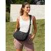 imageG4Free Crossbody Bag for Women Casual Hobo Bag Lightweight Shoulder Handbag Fashionable Nylon Crescent PurseBlack