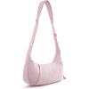 imageG4Free Crossbody Bag for Women Casual Hobo Bag Lightweight Shoulder Handbag Fashionable Nylon Crescent PursePink
