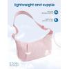 imageG4Free Crossbody Bag for Women Casual Hobo Bag Lightweight Shoulder Handbag Fashionable Nylon Crescent PursePink