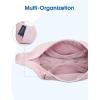 imageG4Free Crossbody Bag for Women Casual Hobo Bag Lightweight Shoulder Handbag Fashionable Nylon Crescent PursePink