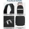 imageG4Free Crossbody Bag for Women Casual Sling Backpack Fashionable Shoulder Chest Fanny Packs BeigeBlack