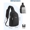 imageG4Free Crossbody Bag for Women Casual Sling Backpack Fashionable Shoulder Chest Fanny Packs BeigeBlack