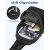 imageG4Free Crossbody Bag for Women Casual Sling Backpack Fashionable Shoulder Chest Fanny Packs BeigeBlack
