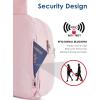imageG4Free Crossbody Bag for Women Casual Sling Backpack Fashionable Shoulder Chest Fanny Packs BeigePink