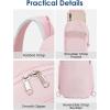 imageG4Free Crossbody Bag for Women Casual Sling Backpack Fashionable Shoulder Chest Fanny Packs BeigePink