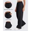 imageG4Free Fleece Lined Pants Women Drawstring Waist Wide Leg Pants Winter Warm Lounge Sweatpants with Pockets 293133Black