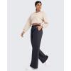 imageG4Free Fleece Lined Pants Women Drawstring Waist Wide Leg Pants Winter Warm Lounge Sweatpants with Pockets 293133Dark Gray