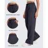 imageG4Free Fleece Lined Pants Women Drawstring Waist Wide Leg Pants Winter Warm Lounge Sweatpants with Pockets 293133Dark Gray