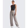 imageG4Free Lightbreeze Workout Tank Tops for Women Yoga Crop Top Side Ruched Sleeveless High Neck Athletic Gym Shirts SummerBlack